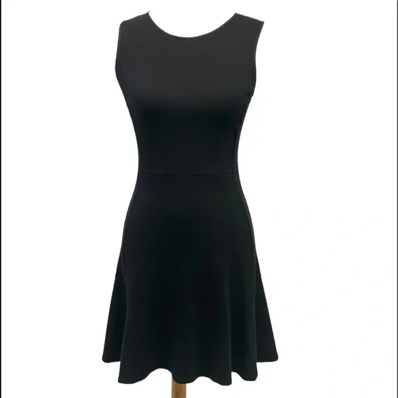 Theory Black Sleeveless Flounce Hem LBD Dress - Picture 9 of 9